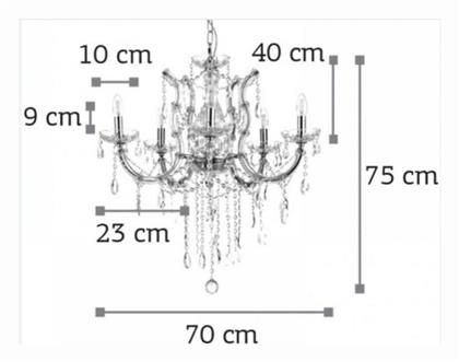 Πολυέλαιος 6xE14 5244-6-ΟΞΥΝΤΕ Inlight