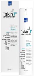 InterMed The Skin Pharmacist City Detox Κρέμα Προσώπου Ημέρας με SPF30 για τους Ρύπους με Υαλουρονικό Οξύ 50ml - Intermed