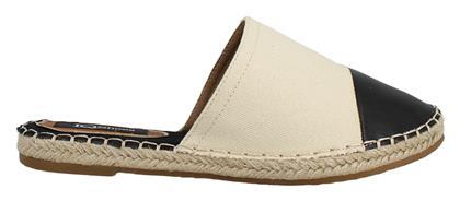 Flat Δερμάτινα Mules σε Μπεζ Χρώμα IQ Shoes