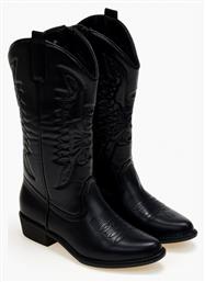 Γυναικείες Μπότες Cowboy Μαύρες Issue Fashion