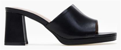 Mules με Χοντρό Τακούνι σε Χρώμα Issue Fashion