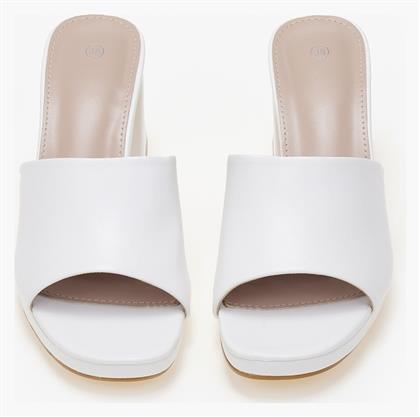 Mules με Χοντρό Τακούνι σε Χρώμα Issue Fashion