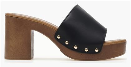 Mules με Τακούνι σε Χρώμα Issue Fashion