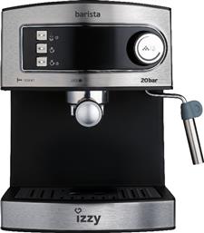 Izzy 6823 Barista Μηχανή Espresso 850W Πίεσης 20bar Ασημί από το Elektrostore24