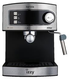6823 Barista Μηχανή Espresso 850W Πίεσης 20bar Ασημί Izzy