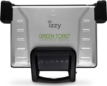 Izzy Green Toast XL Τοστιέρα Γκριλιέρα με Αποσπώμενες Πλάκες 2100W Γκρι από το Media Markt