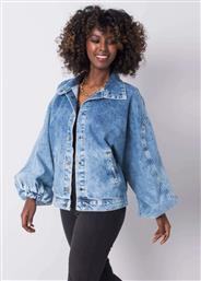 JEAN ΜΠΟΥΦΑΝ ΜΕ PUFF ΜΑΝΙΚΙΑ - 967539 από το Style Icon Boutique