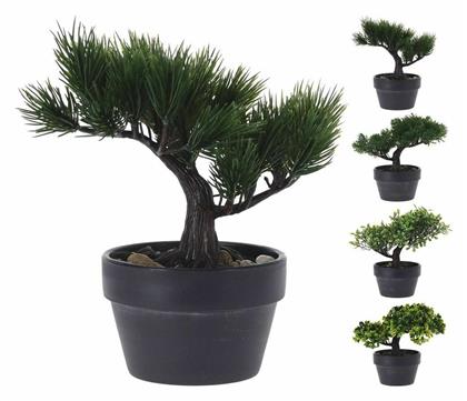 Τεχνητό Φυτό σε Γλάστρα Μπονζάι Πράσινο 19cm JK Home Decoration