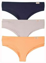 Natural Sense Basics Βαμβακερά Γυναικεία Slip 3Pack John Frank