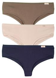 Βαμβακερά Γυναικεία Brazil 3Pack Navy/Beige/Brown John Frank
