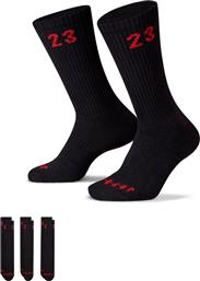 Jordan Essential Αθλητικές Κάλτσες Μαύρες 3 Ζεύγη από το Intersport