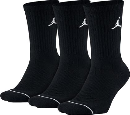 Jordan Everyday Max Αθλητικές Κάλτσες Μαύρες 3 Ζεύγη από το Zakcret Sports