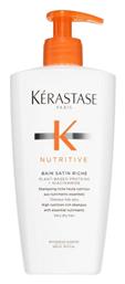 Kérastase Nutritive Bain Satin Riche Σαμπουάν Αναδόμησης/Θρέψης & Ενυδάτωσης 500ml - Kerastase