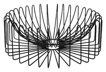 Φρουτιέρα Μεταλλική Μαύρη 33x33x12εκ. Kaemingk