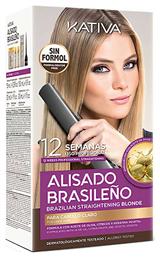 Brazilian Straightening Σετ Περιποίησης Μαλλιών για Ισιωτική με Σαμπουάν και Μάσκα 6τμχ Kativa