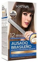 Brazilian Straightening Σετ Θεραπείας Μαλλιών με Κερατίνη για Ισιωτική, με Σαμπουάν και Μάσκα 4τμχ Kativa