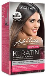 Keratin Anti-Frizz Xtreme Care Σετ Θεραπείας Μαλλιών με Κερατίνη για Ισιωτική, με Σαμπουάν και Μάσκα 3τμχ Kativa