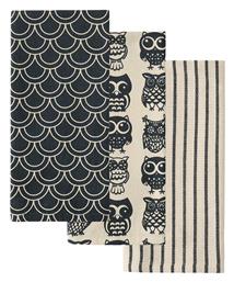 Fazzy Πετσέτα Κουζίνας από 100% Βαμβάκι σε Γκρι Χρώμα 40x60cm 2τμχ Kentia