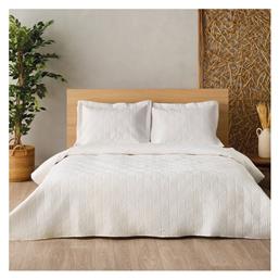Nixon Σετ Κουβερλί King Size Βαμβακερό Λευκό 260x240cm Kentia