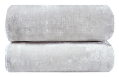 Notte Κουβέρτα Βελουτέ King Size 260x240εκ. 00 White Kentia