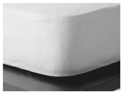 Προστατευτικό Επίστρωμα Διπλό Αδιάβροχο με Φάσα Cotton Cover Λευκό 140x200εκ. Kentia από το Notos