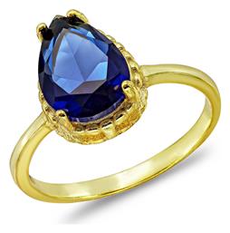 Γυναικείο Δαχτυλίδι από Ασήμι Επιχρυσωμένο Kiriakos Gofas