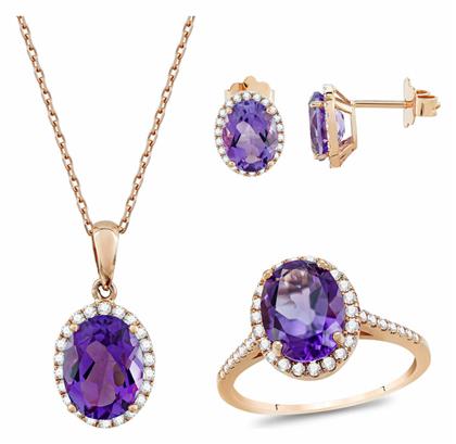 Σετ Κοσμημάτων από Ροζ Χρυσό 18K Kiriakos Gofas