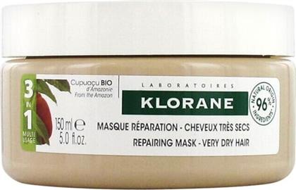 Μάσκα Μαλλιών Nourishing & Repairing with Organic Cupuacu Butter για Επανόρθωση 150ml Klorane