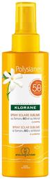 Polysianes Αντηλιακή Λοσιόν για το Σώμα SPF50 σε Spray 200ml Klorane