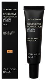 Activated Charcoal Corrective Mousse Make Up SPF15 30ml Korres