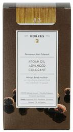 Argan Oil Advanced Colorant 8.3 Ξανθό Ανοιχτό Μελί Korres