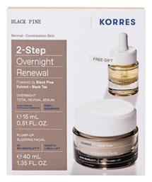 Black Pine Overnight Renewal Σετ Περιποίησης για Σύσφιξη Korres