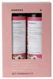 Chamomile & Lactic Acid Intimate Area Cleanser 2x250ml Korres