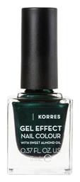 Gel Effect Velvet Βερνίκι Νυχιών Μακράς Διαρκείας Velvet Green 89 11ml Korres