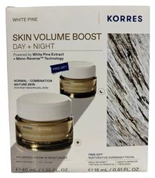 White Pine Skin Volume Boost Day + Night Σετ Περιποίησης για Ενυδάτωση Korres