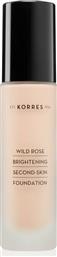Korres Wild Rose Brightening Second-Skin Liquid Make Up SPF15 WRF1 30ml