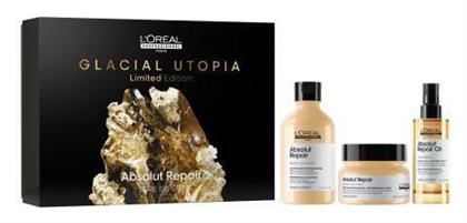 L'Oréal Professionnel Absolut Repair Glacial Utopia Limited Edition Σετ Θεραπείας Μαλλιών με Σαμπουάν, Μάσκα και Λάδι 3τμχ - LOreal Professionnel