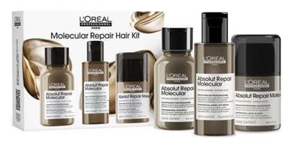 L'Oréal Professionnel Absolut Repair Molecular Σετ Περιποίησης Μαλλιών για Αναδόμηση & Θρέψη 3τμχ - LOreal Professionnel