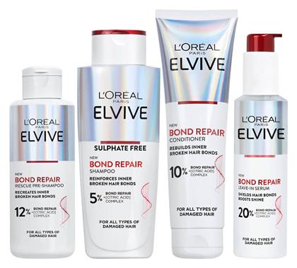 L'Oreal Paris Elvive Bond Repair Σετ Περιποίησης Μαλλιών για Αναδόμηση & Θρέψη 4τμχ - LOreal Paris