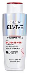 L'Oreal Paris Elvive Bond Repair Sulphate Free Σαμπουάν Αναδόμησης/Θρέψης για Ταλαιπωρημένα Μαλλιά 200ml από το e-Fresh