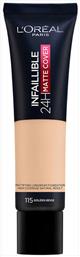 L'Oreal Paris Infaillible 24H Matte Cover Liquid Make Up 115 Beige Dore 30ml - LOreal Paris