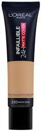 L'Oreal Paris Infaillible 24H Matte Cover Liquid Make Up 230 Radiant Honey 30ml - LOreal Paris