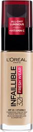 L'Oreal Paris Infaillible 32H Fresh Wear Liquid Make Up 130 True Beige 30ml - LOreal Paris