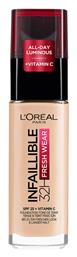 L'Oreal Paris Infaillible 32H Fresh Wear Liquid Make Up 20 Ivory 30ml - LOreal Paris