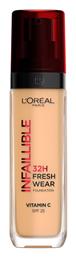 L'Oreal Paris Infaillible 32H Fresh Wear Liquid Make Up SPF25 235 Honey 30ml - LOreal Paris
