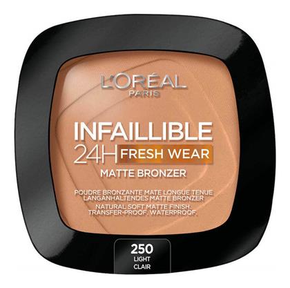 L'Oreal Paris Infallible 24H Fresh Wear Matte Bronzer 250 Light - LOreal Paris