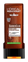 L'Oreal Paris Men Expert Barber Club Body, Hair & Beard Λάδι για Ντους για Άνδρες 400ml - LOreal Paris