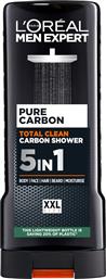 L'Oreal Paris Men Expert Cleansing Carbon 5 in 1 Αφρόλουτρο για Άνδρες 400ml από το e-Fresh