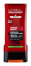 L'Oreal Paris Men Expert Stress Resist Αφρόλουτρο σε Gel για Άνδρες για Πρόσωπο, Μαλλιά & Σώμα 400ml - LOreal Paris