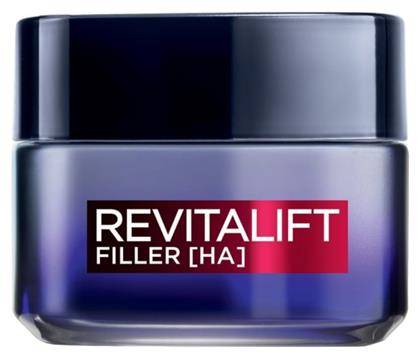 L'Oreal Paris Revitalift Filler Renew Κρέμα Προσώπου Νυκτός για Ενυδάτωση & Αντιγήρανση με Υαλουρονικό Οξύ 50ml - LOreal Paris